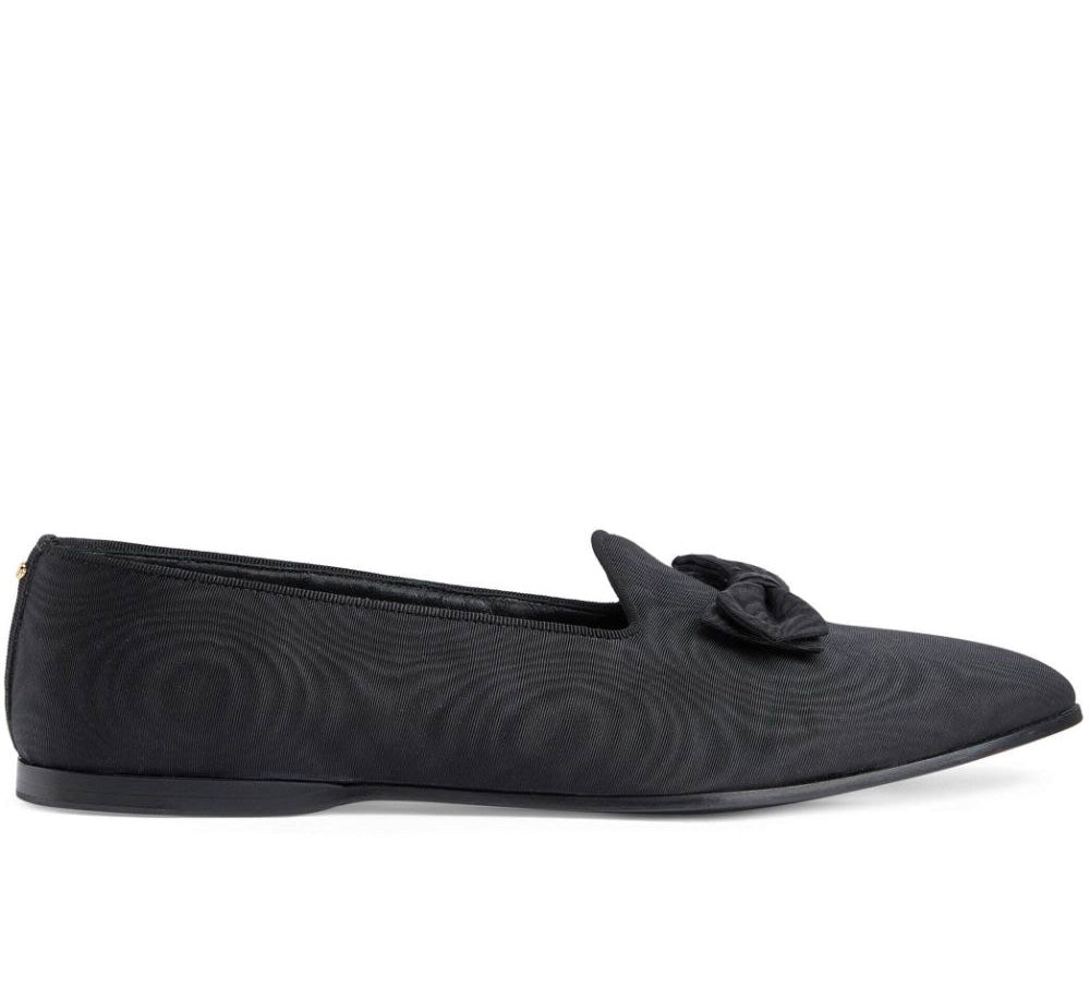 Gucci Bow Pointed Loafers