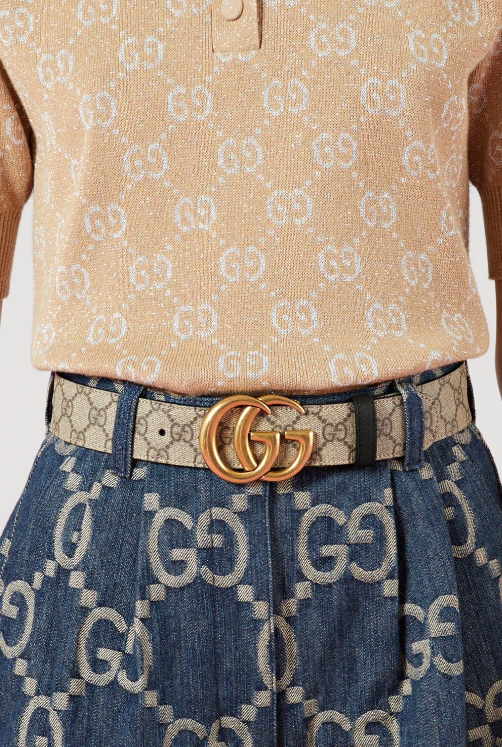 GUCCI WOMEN’S GG MARMONT REVERSIBLE BELT