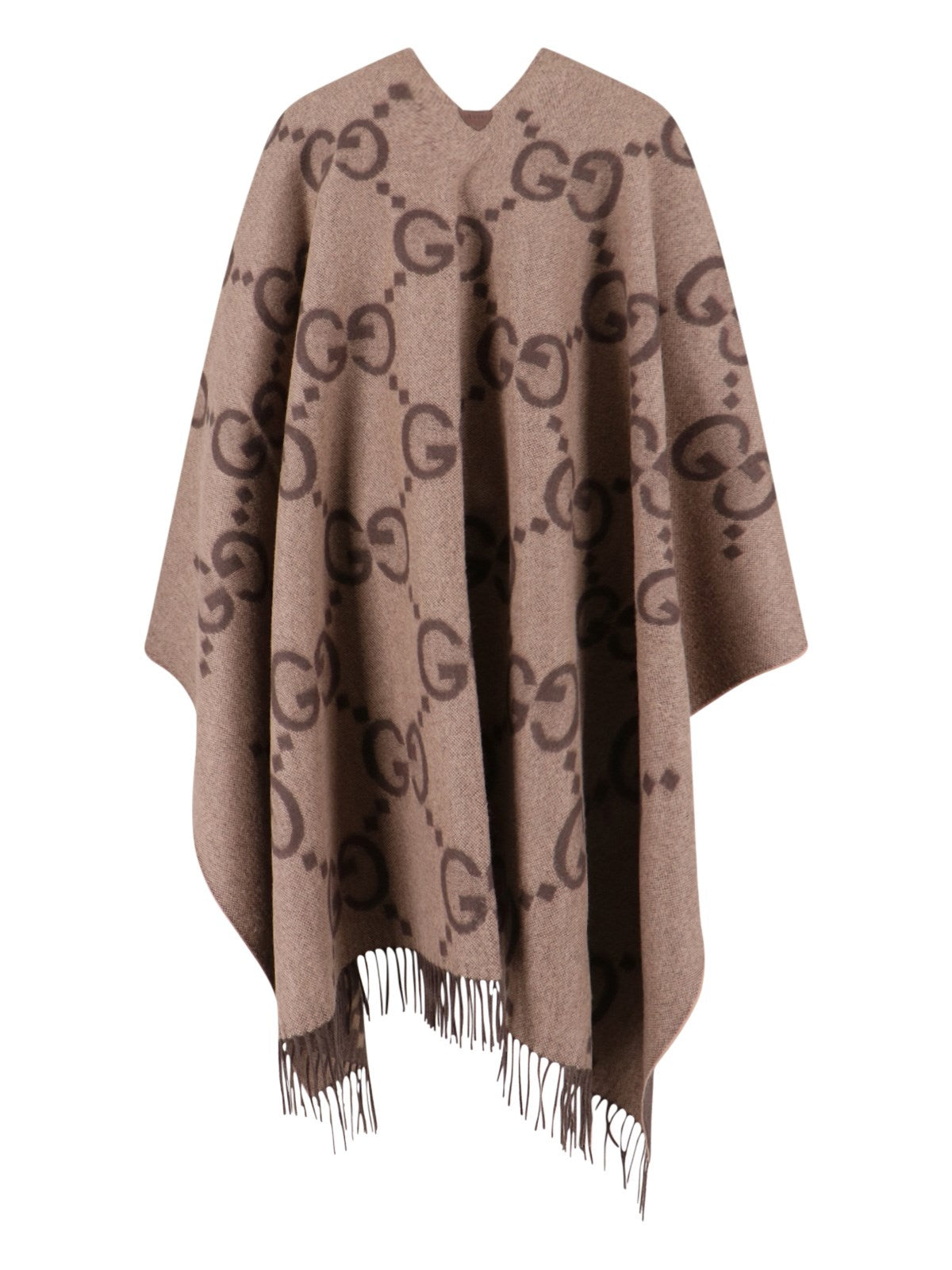 Gucci Reversible jumbo GG cashmere cape