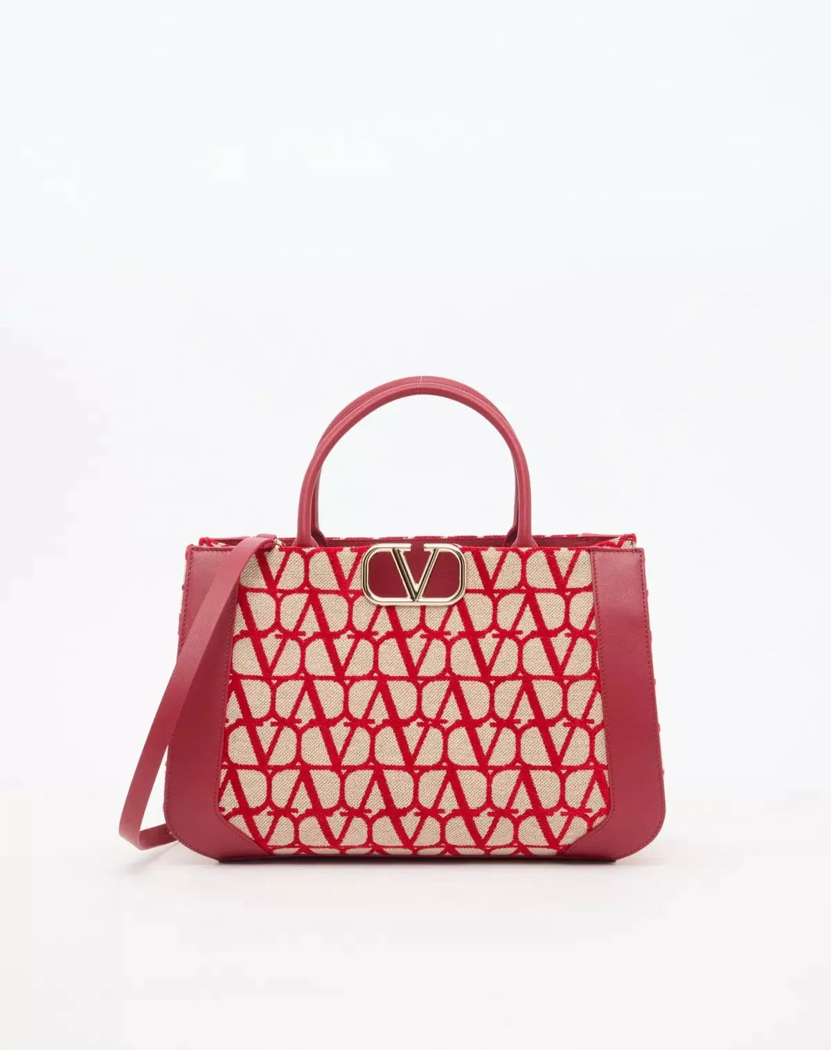 Valentino Medium Vlogo Signature Toile Iconographe Handbag