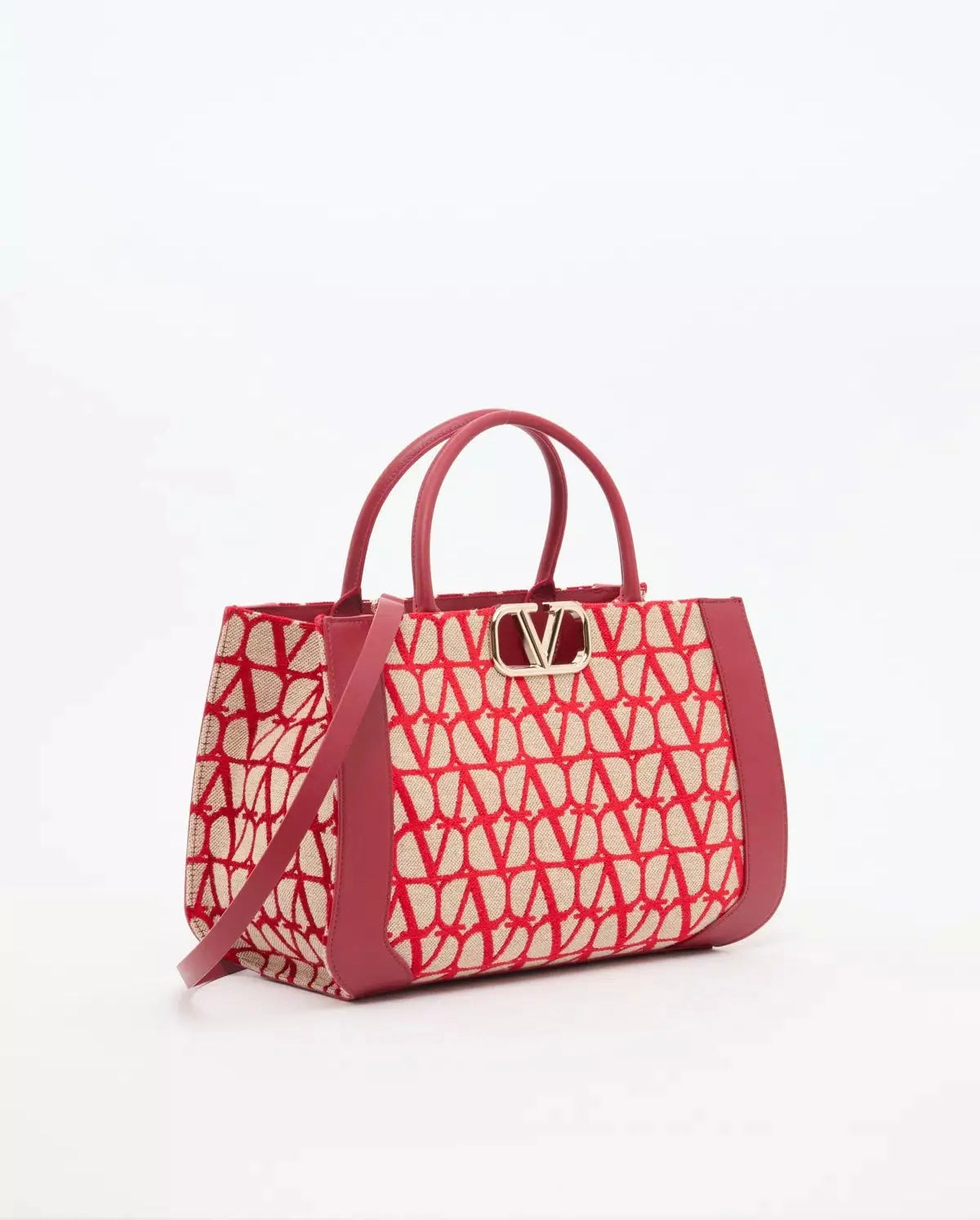 Valentino Medium Vlogo Signature Toile Iconographe Handbag