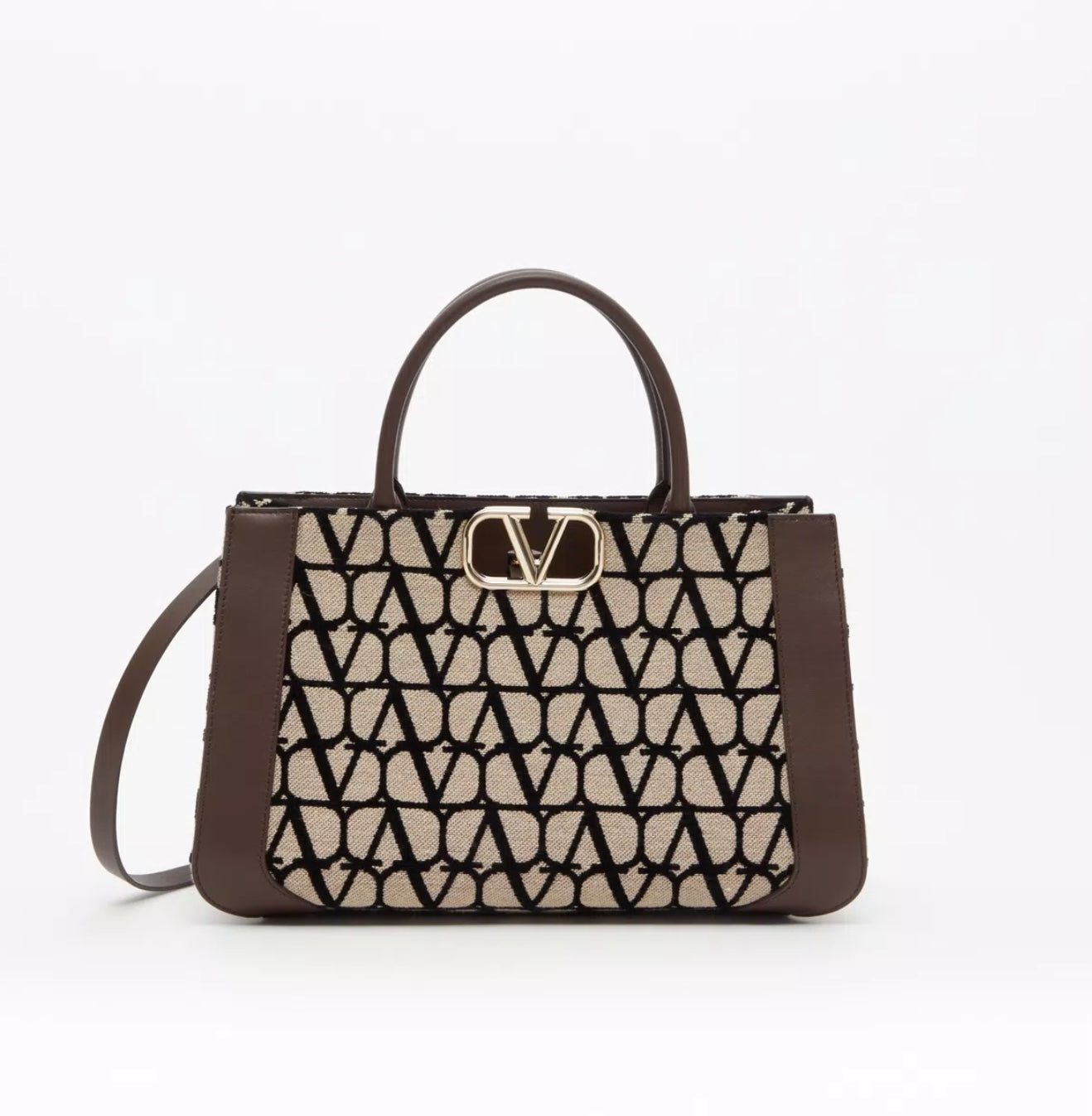Valentino Medium Vlogo Signature Toile Iconographe Handbag