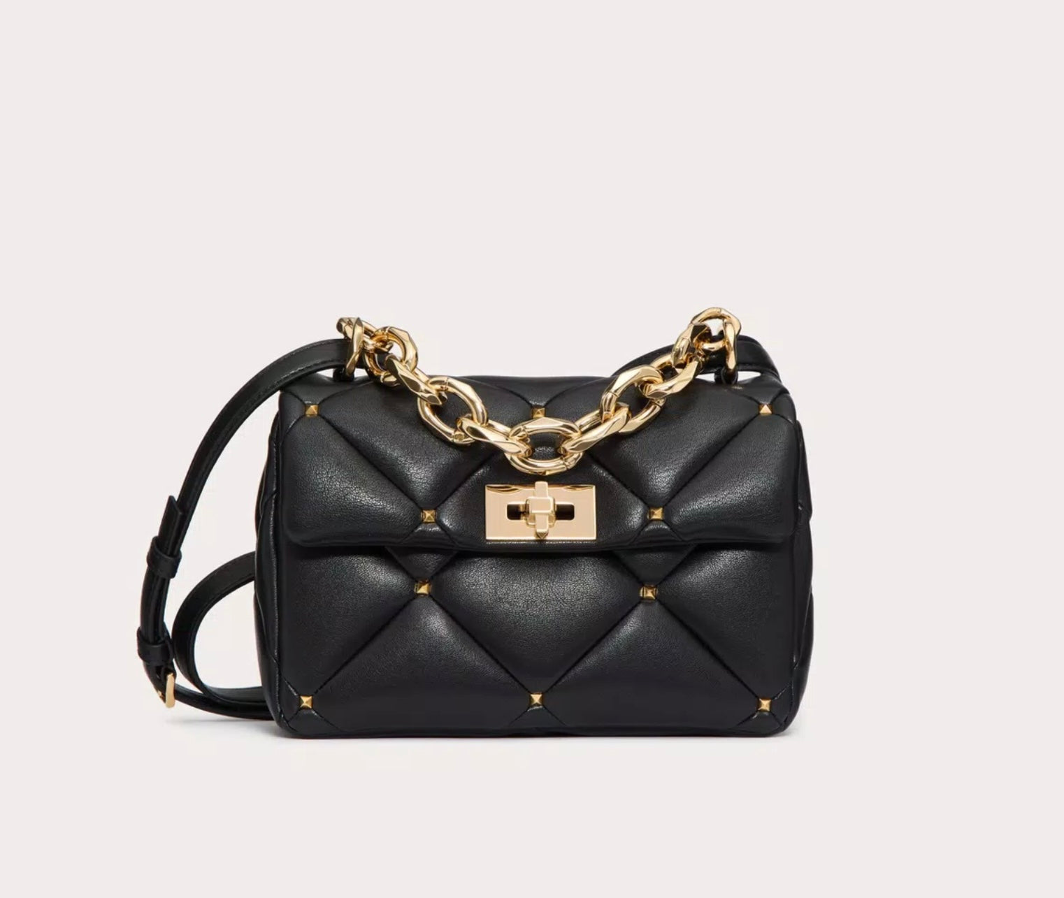 Valentino Garavani Roman Stud Bag In Nappa Patchwork