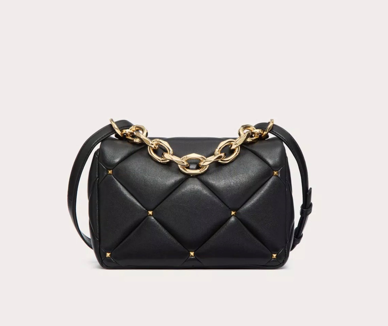 Valentino Garavani Roman Stud Bag In Nappa Patchwork
