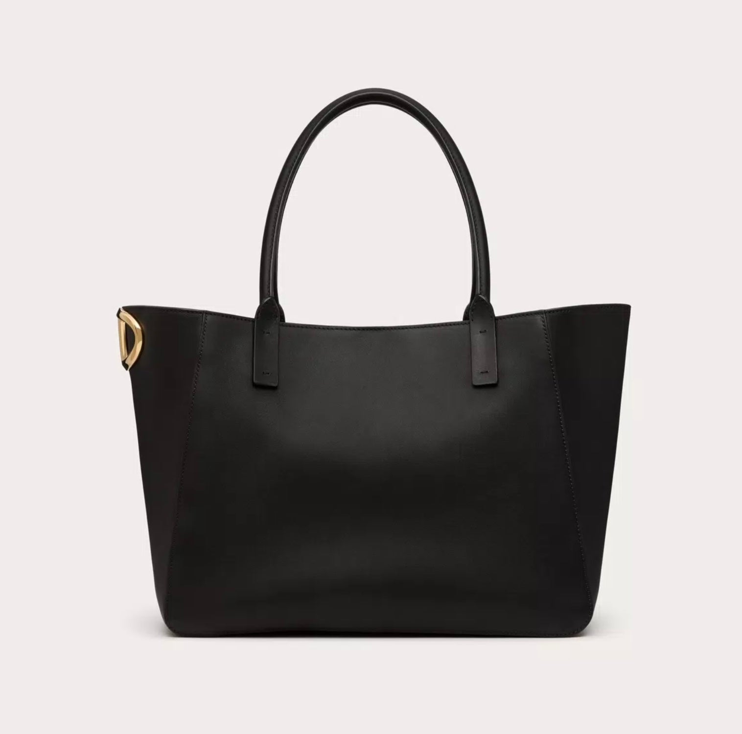 Valentino Garavani Vlogo Side Shopping Bag In Nappa Calfskin