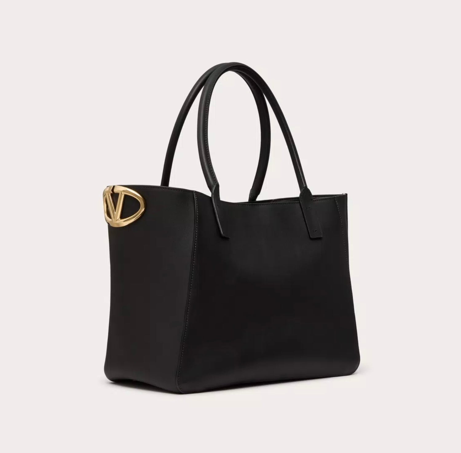 Valentino Garavani Vlogo Side Shopping Bag In Nappa Calfskin