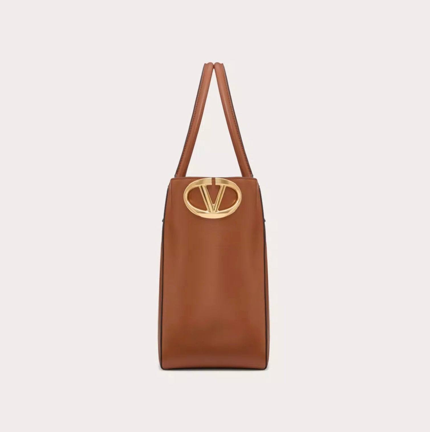 Valentino Garavani Vlogo Side Shopping Bag In Nappa Calfskin