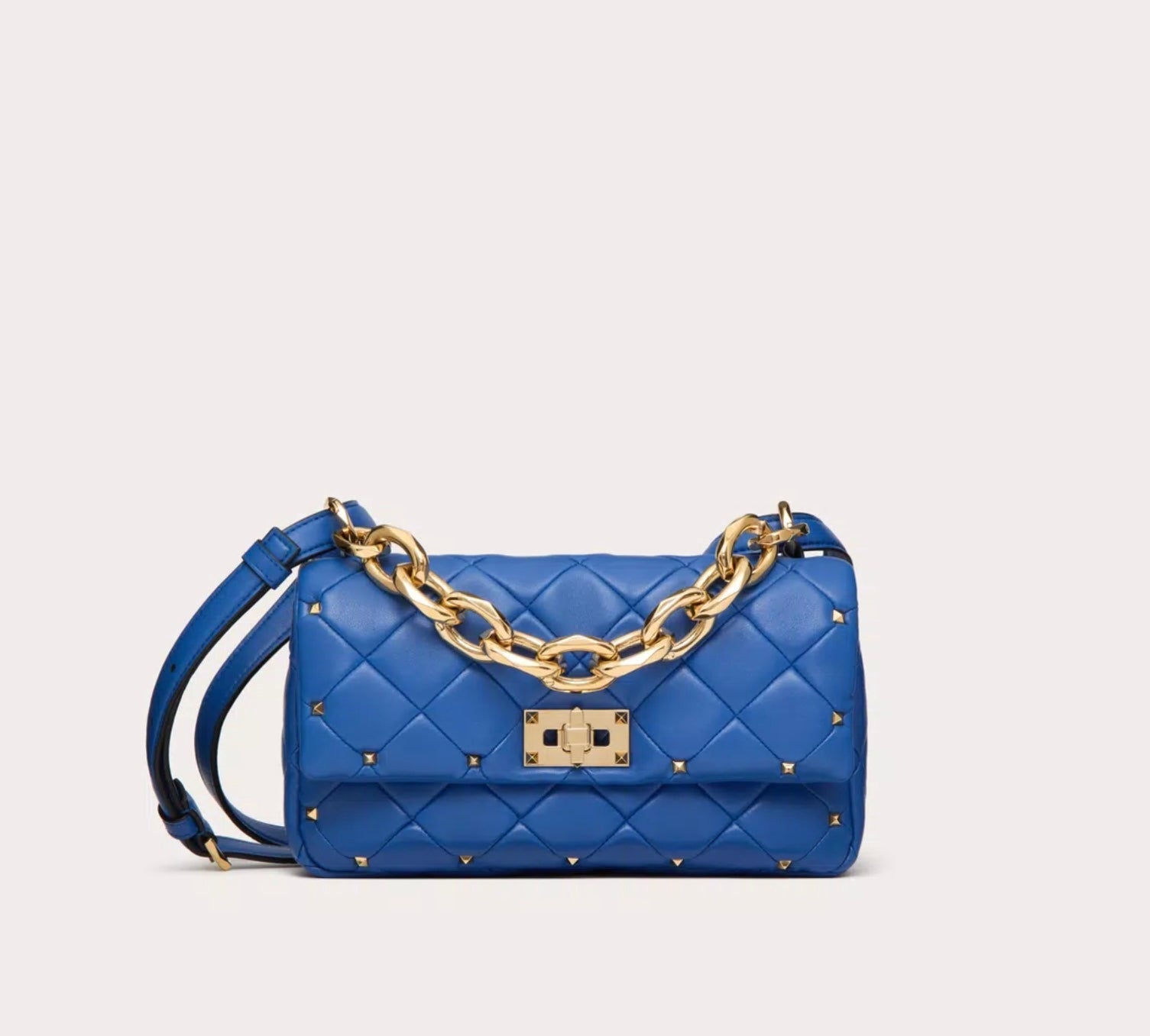 Valentino Garavani Rockstud Spike Bag In Nappa Patchwork