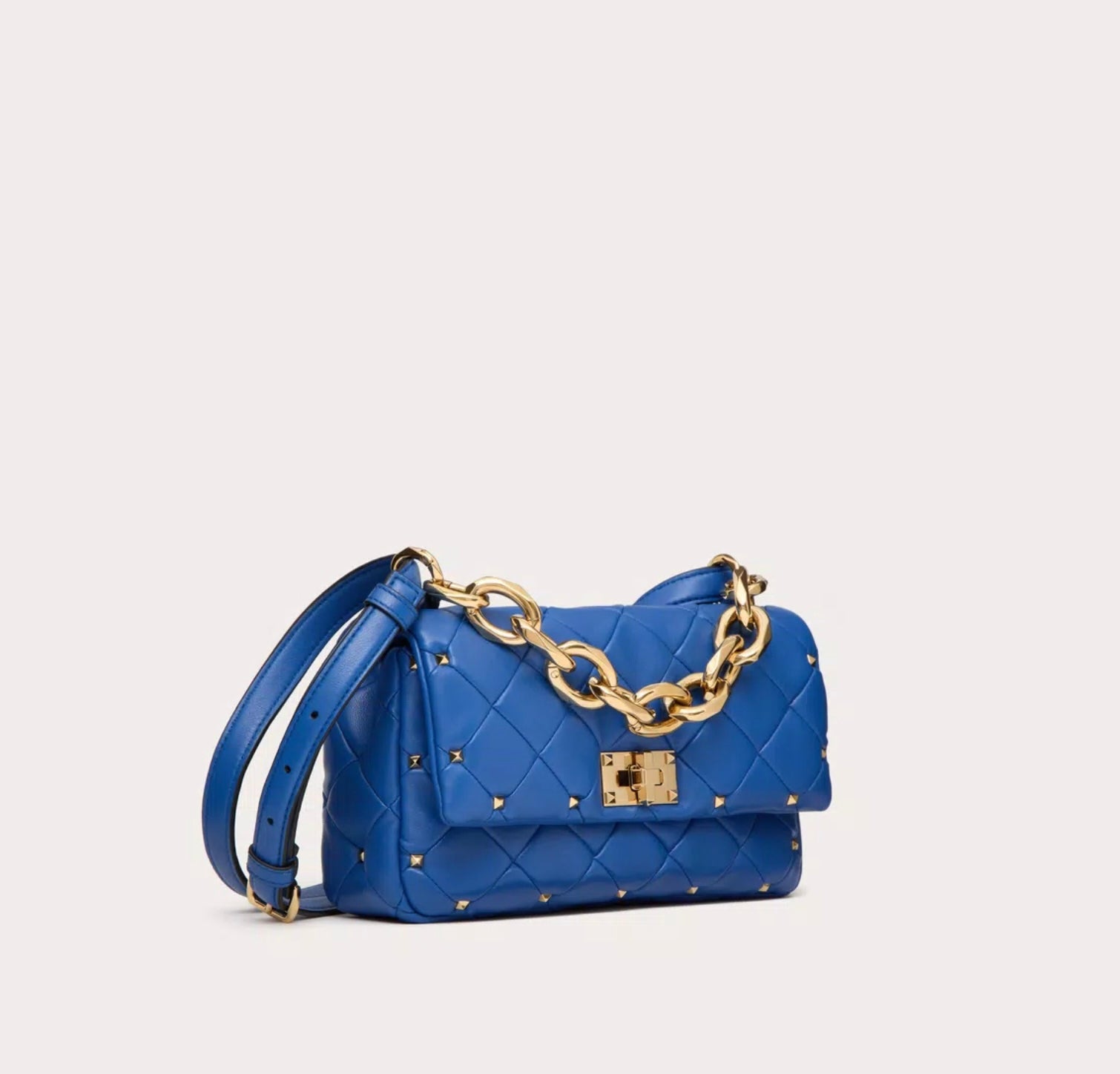 Valentino Garavani Rockstud Spike Bag In Nappa Patchwork