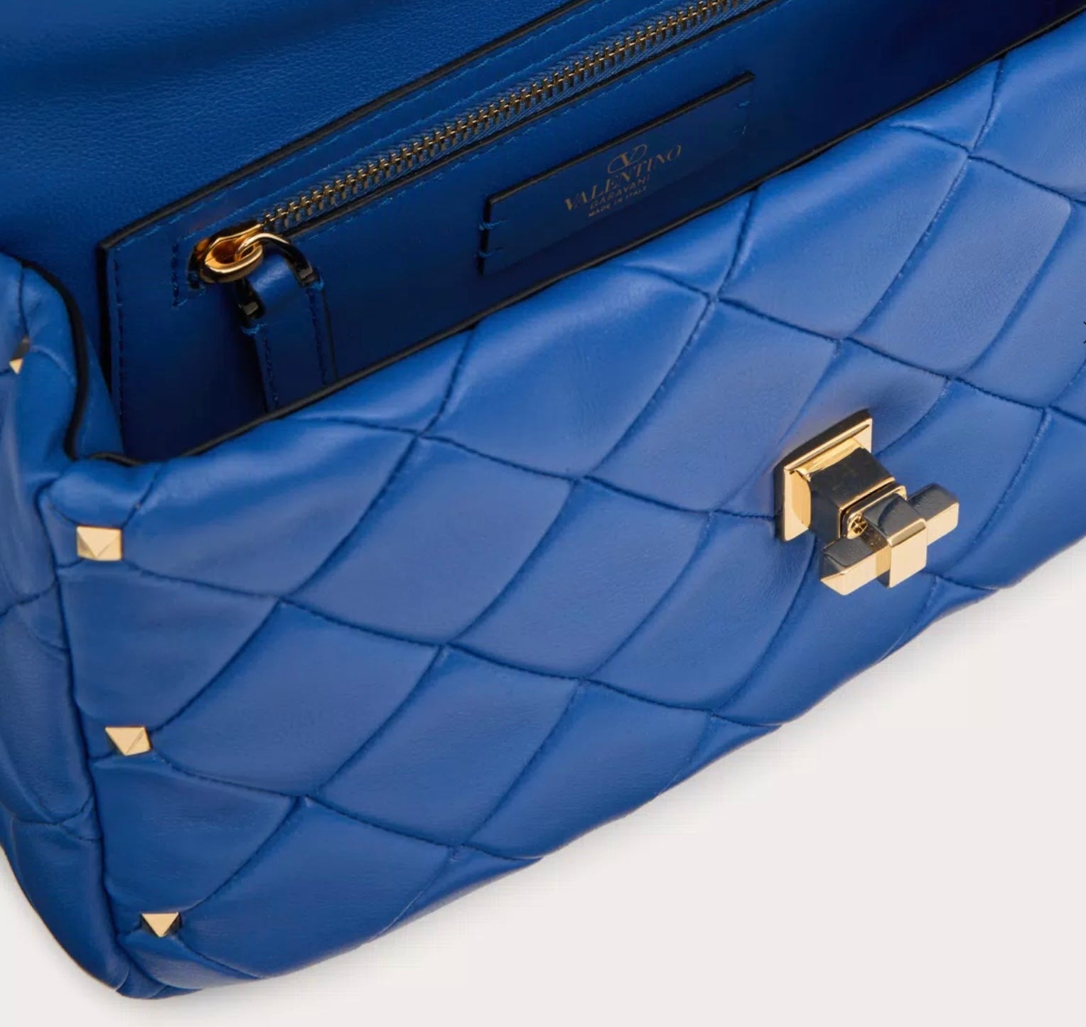 Valentino Garavani Rockstud Spike Bag In Nappa Patchwork