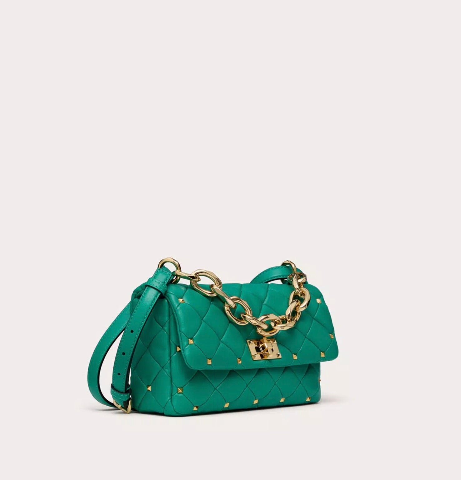 Valentino Garavani Rockstud Spike Bag In Nappa Patchwork