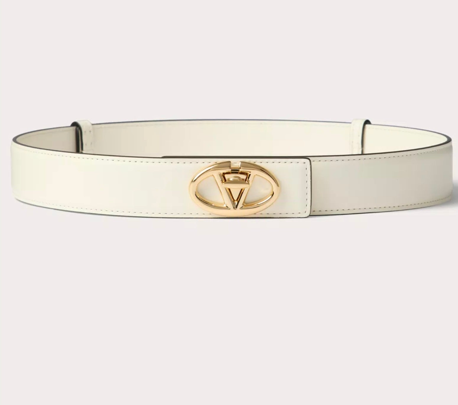 Valentino The Bold Edition Vlogo Calfskin Belt 30 Mm