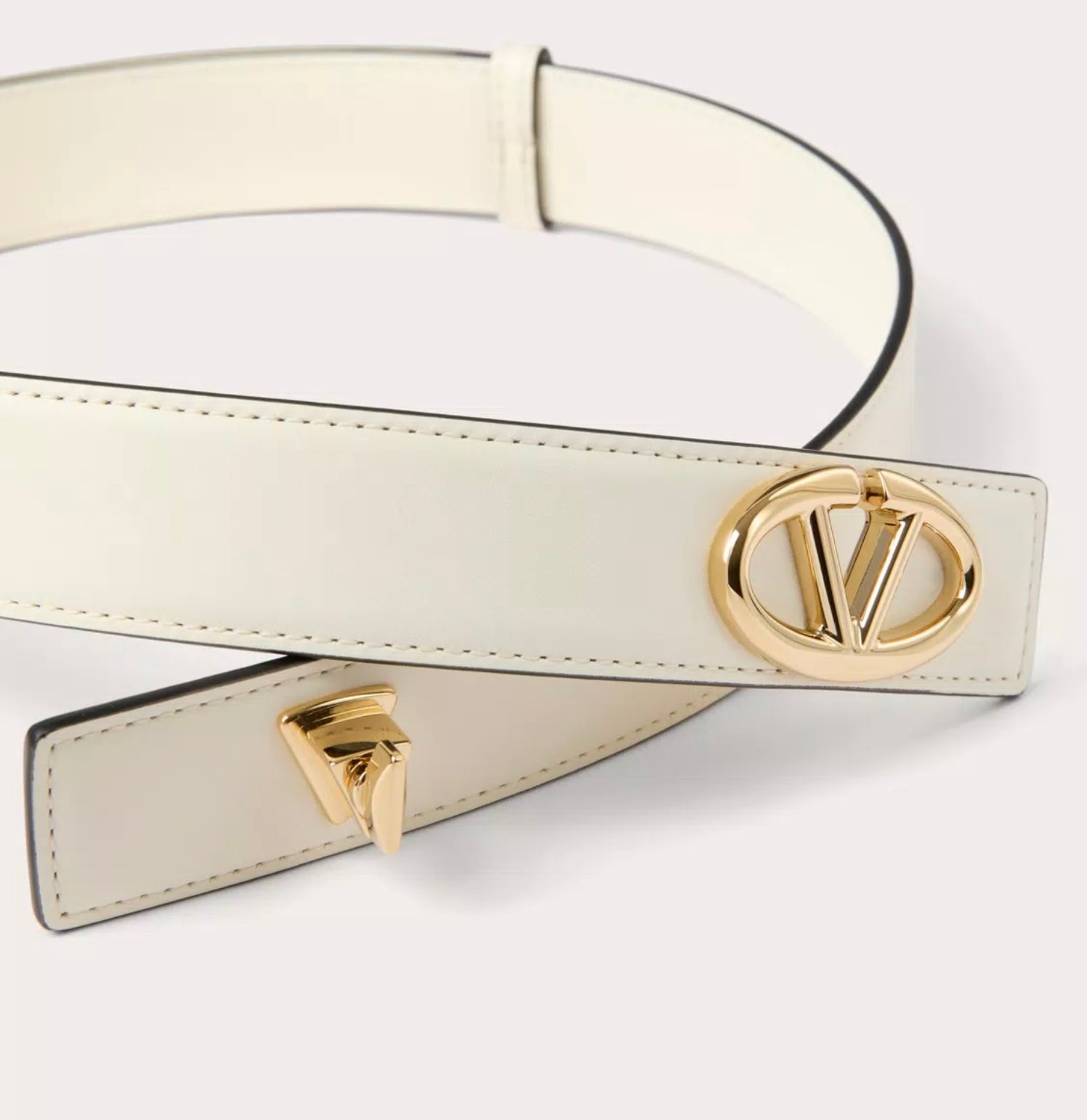 Valentino The Bold Edition Vlogo Calfskin Belt 30 Mm