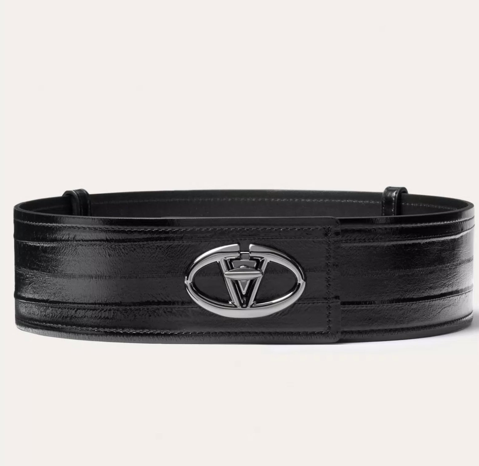 Valentino Vlogo The Bold Edition Eel Skin Belt 60 Mm