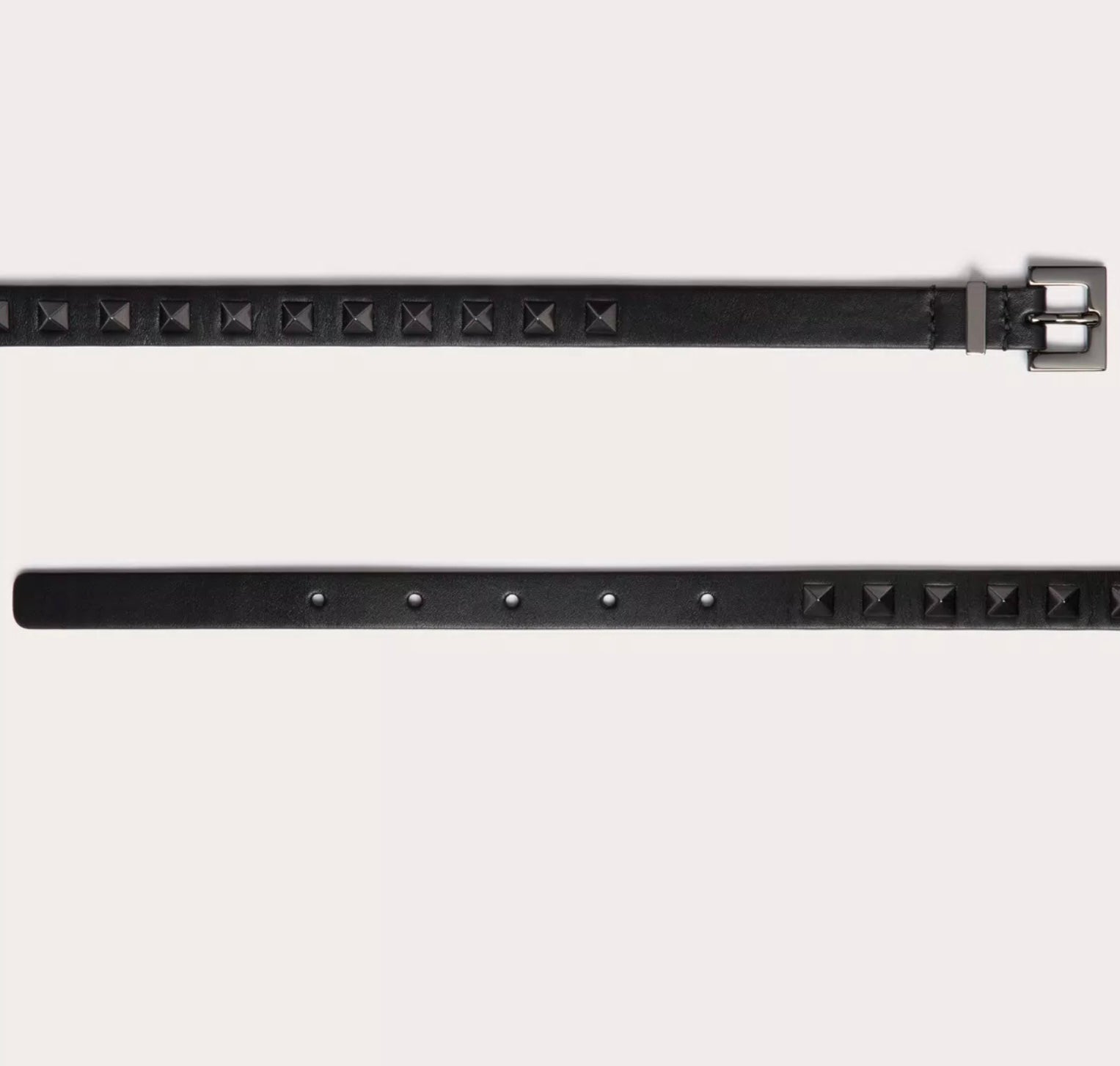 Valentino Rockstud Belt In Shiny Calfskin 15 Mm
