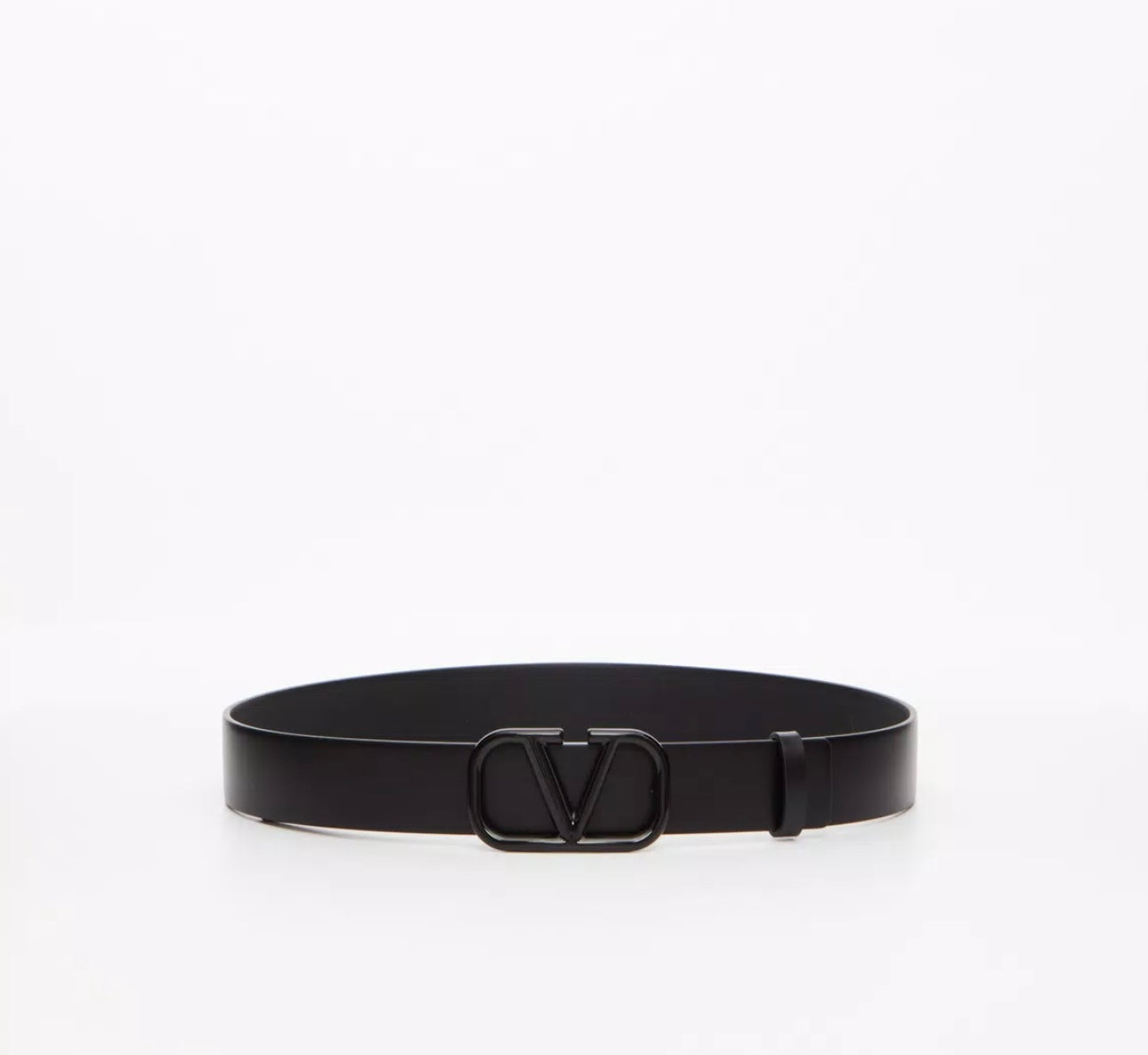 Valentino Vlogo Signature Belt In Shiny Calfskin 30mm