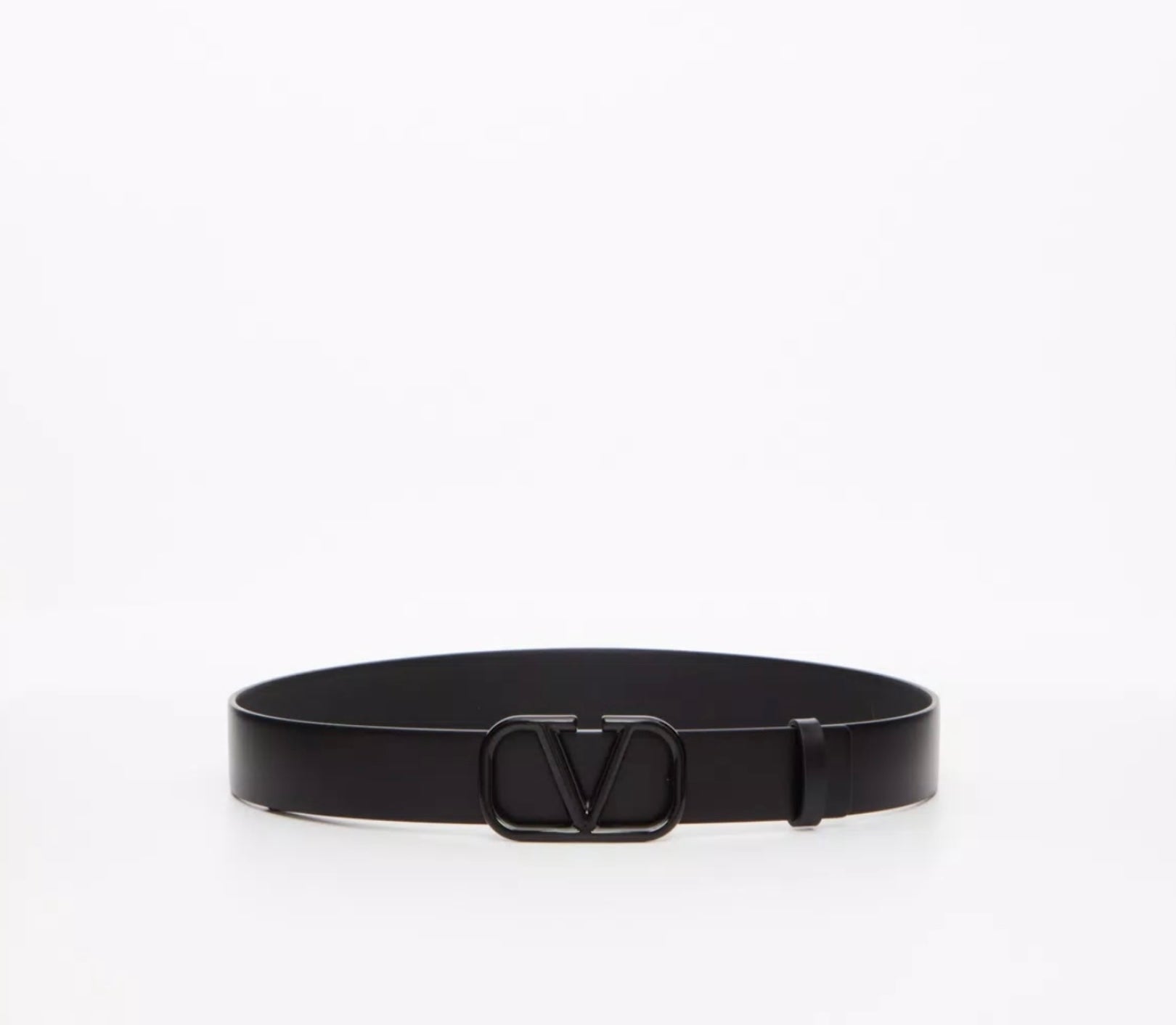 Valentino Vlogo Signature Belt In Shiny Calfskin 30mm