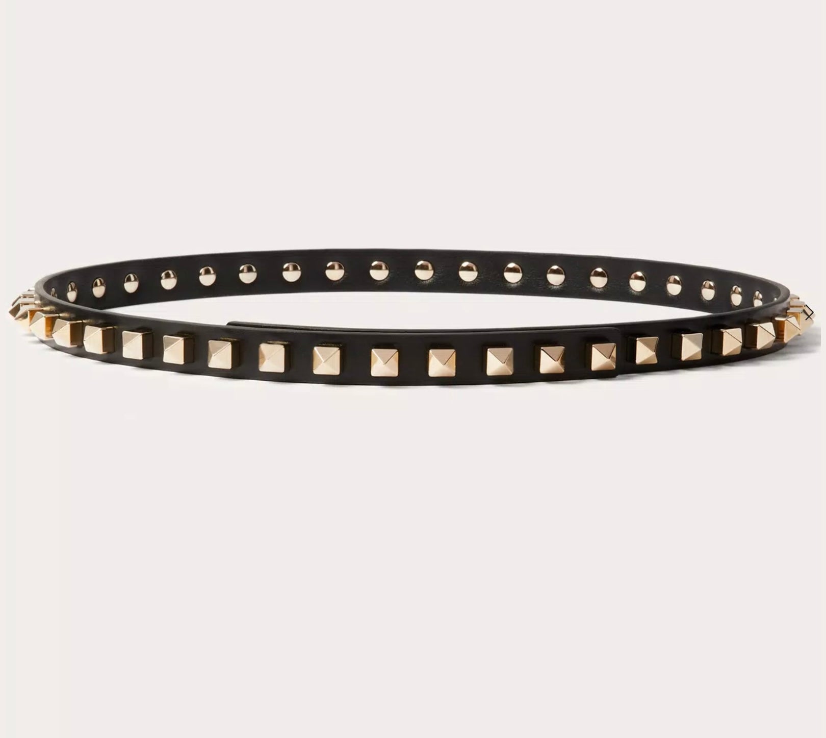 Valentino Rockstud Belt In Shiny Calfskin 15 Mm