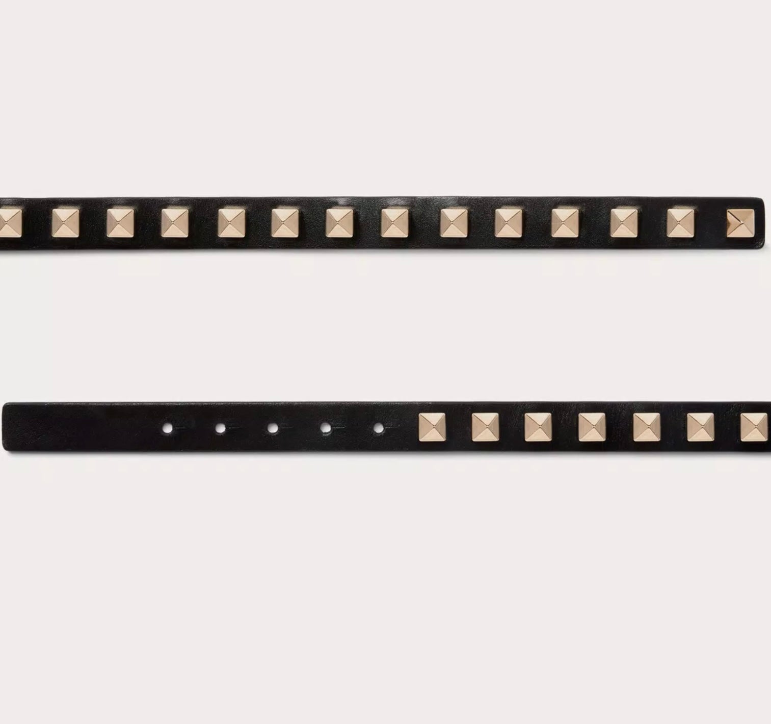 Valentino Rockstud Belt In Shiny Calfskin 15 Mm