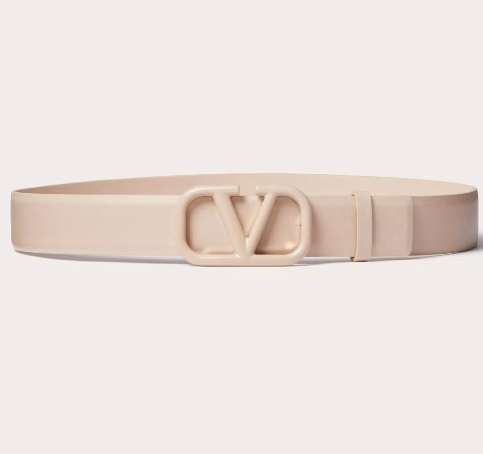 Valentino Vlogo Signature Belt In Shiny Calfskin 30mm