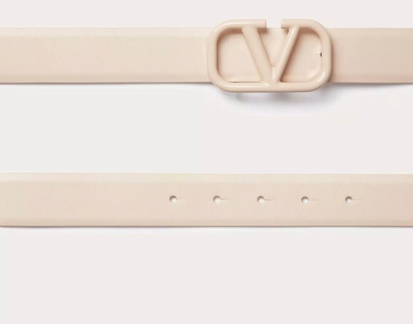 Valentino Vlogo Signature Belt In Shiny Calfskin 30mm
