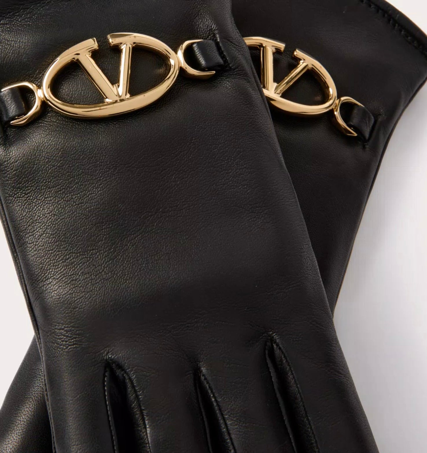 Valentino Vlogo The Bold Edition Leather Gloves