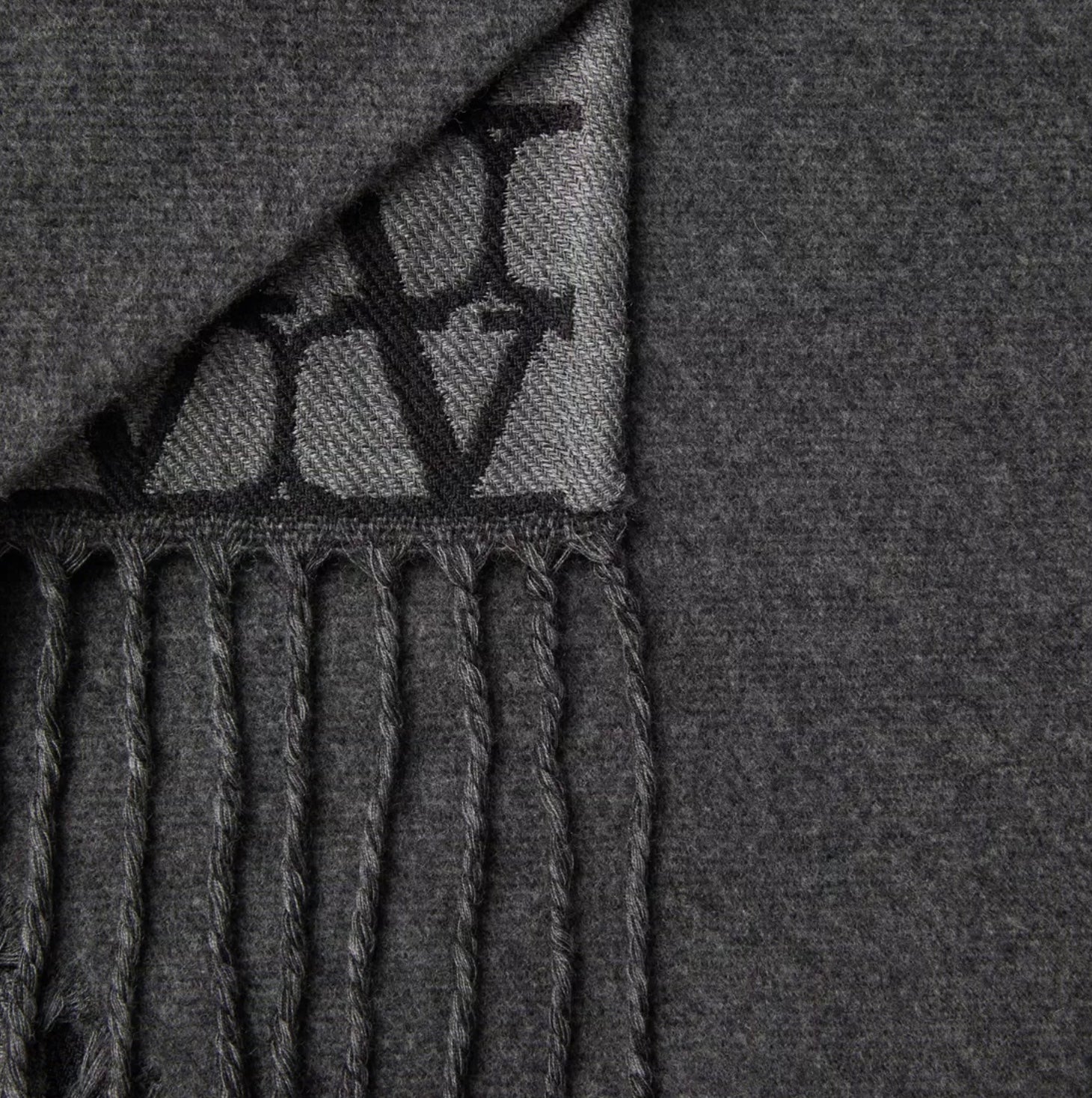 Valentino Double Toile Iconographe Poncho In Wool, Silk And Cashmere