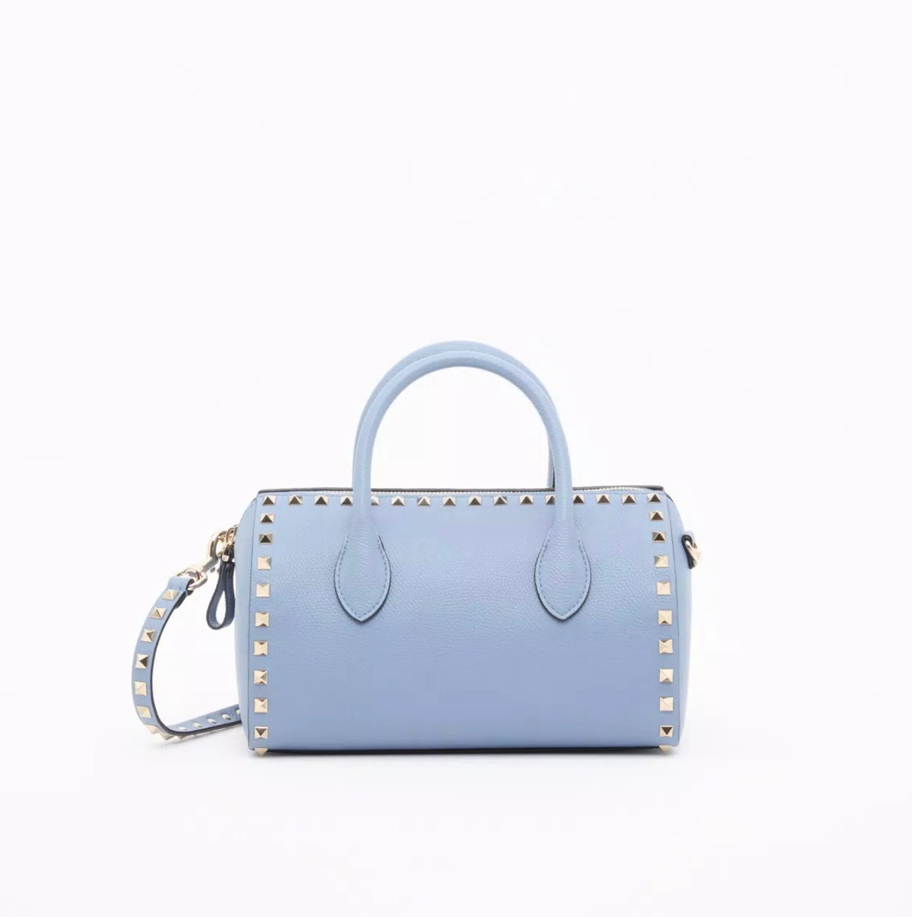 Valentino Rockstud Grainy Calfskin Handbag