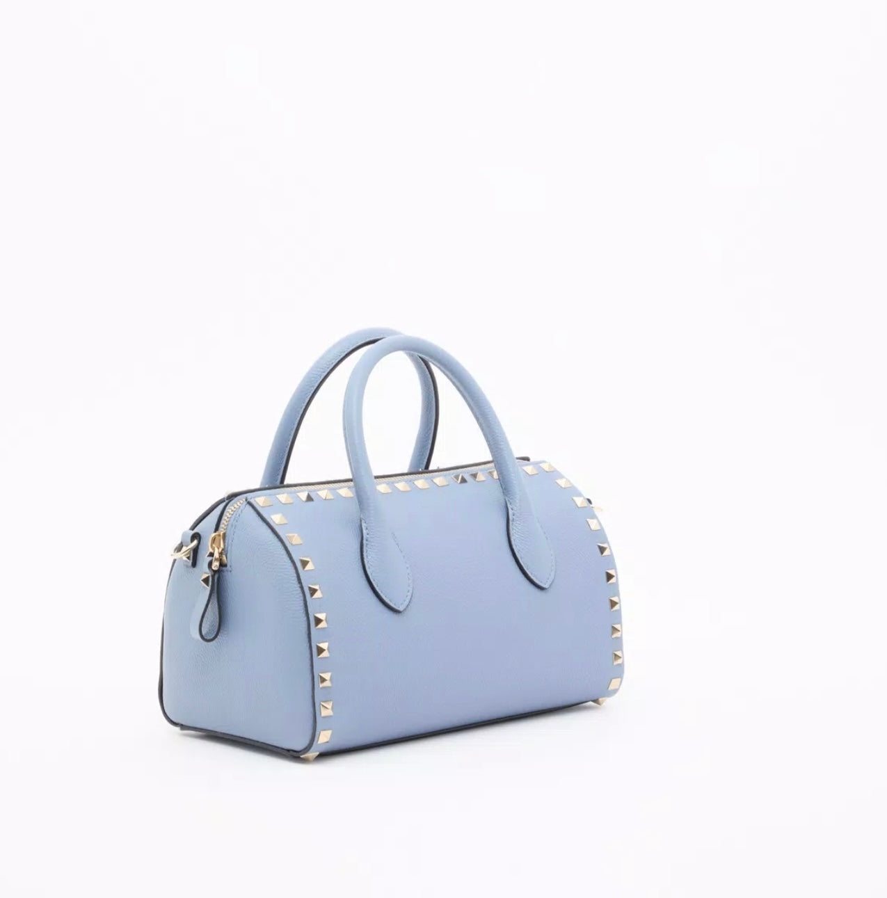 Valentino Rockstud Grainy Calfskin Handbag