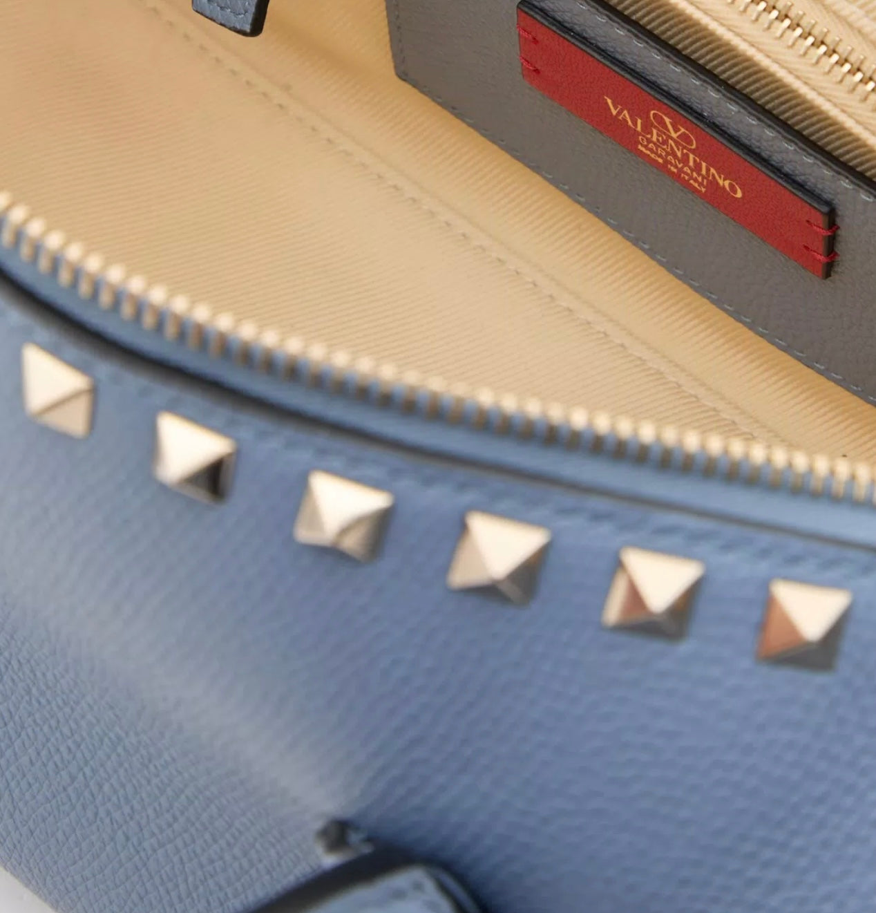 Valentino Rockstud Grainy Calfskin Handbag