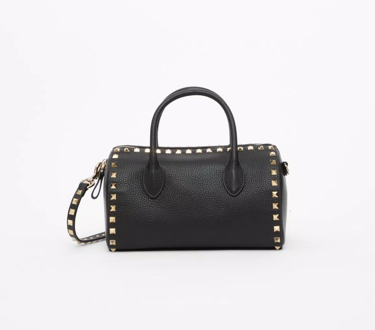 Valentino Rockstud Grainy Calfskin Handbag