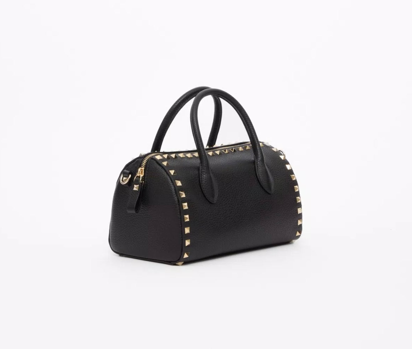 Valentino Rockstud Grainy Calfskin Handbag