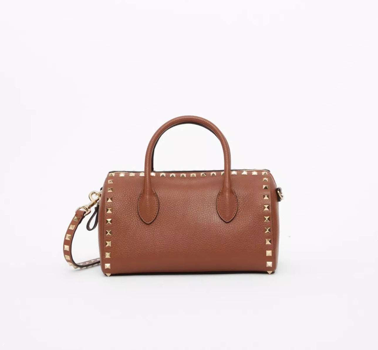 Valentino Rockstud Grainy Calfskin Handbag