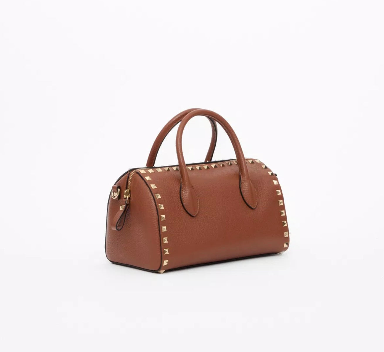 Valentino Rockstud Grainy Calfskin Handbag