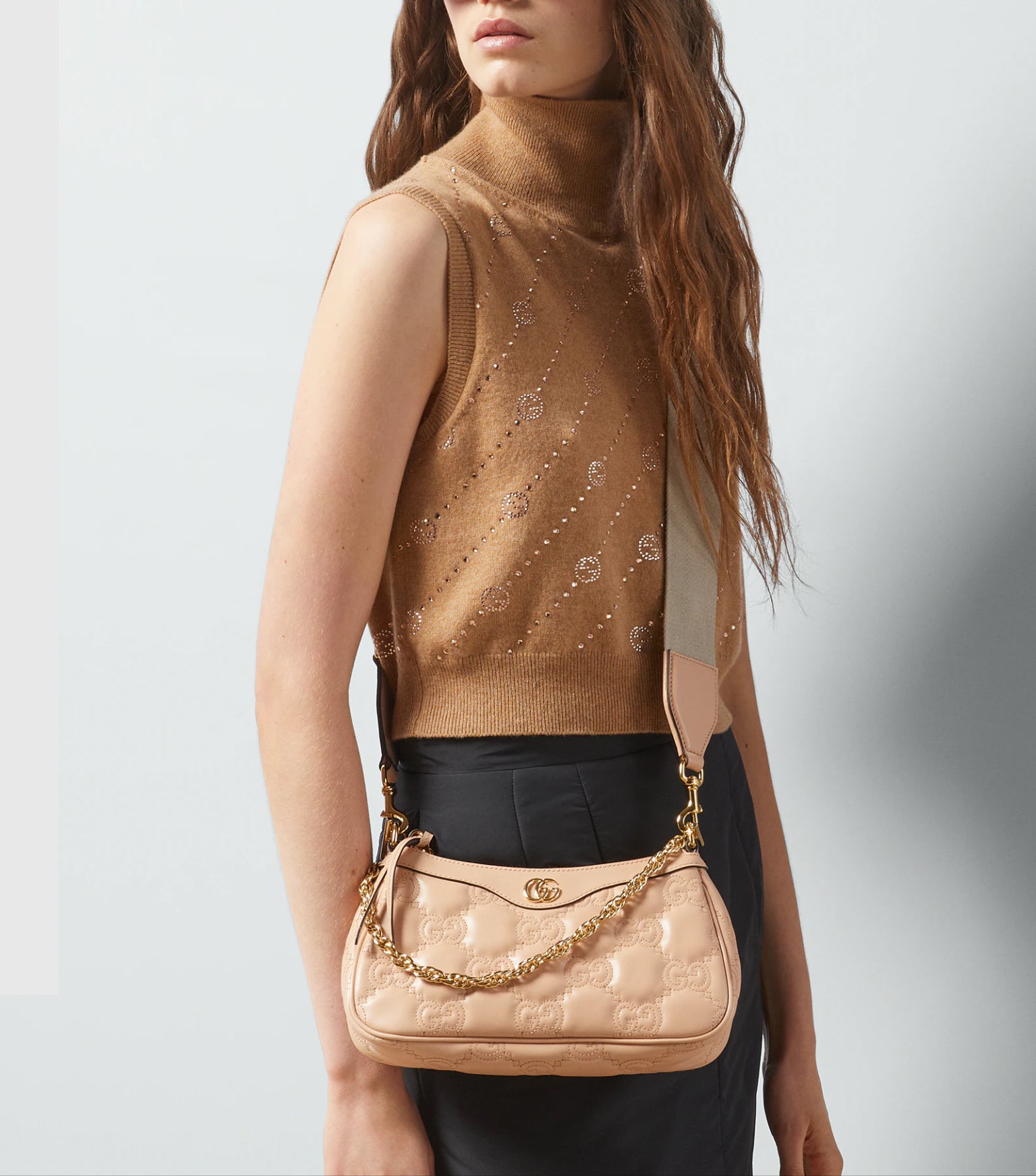 Gucci GG Matelasse Small Shoulder Crossbody Bag
