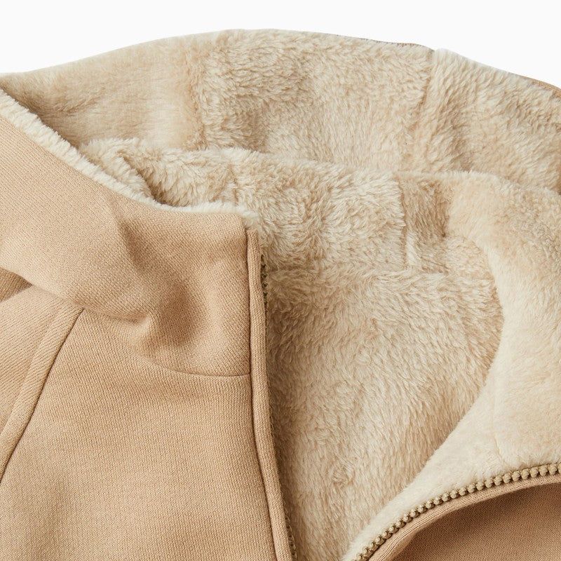Il Gufo Beige cotton hoodie