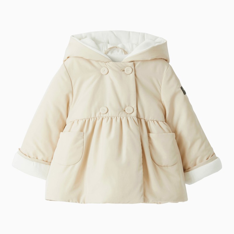 Il Gufo Almond down jacket with hood