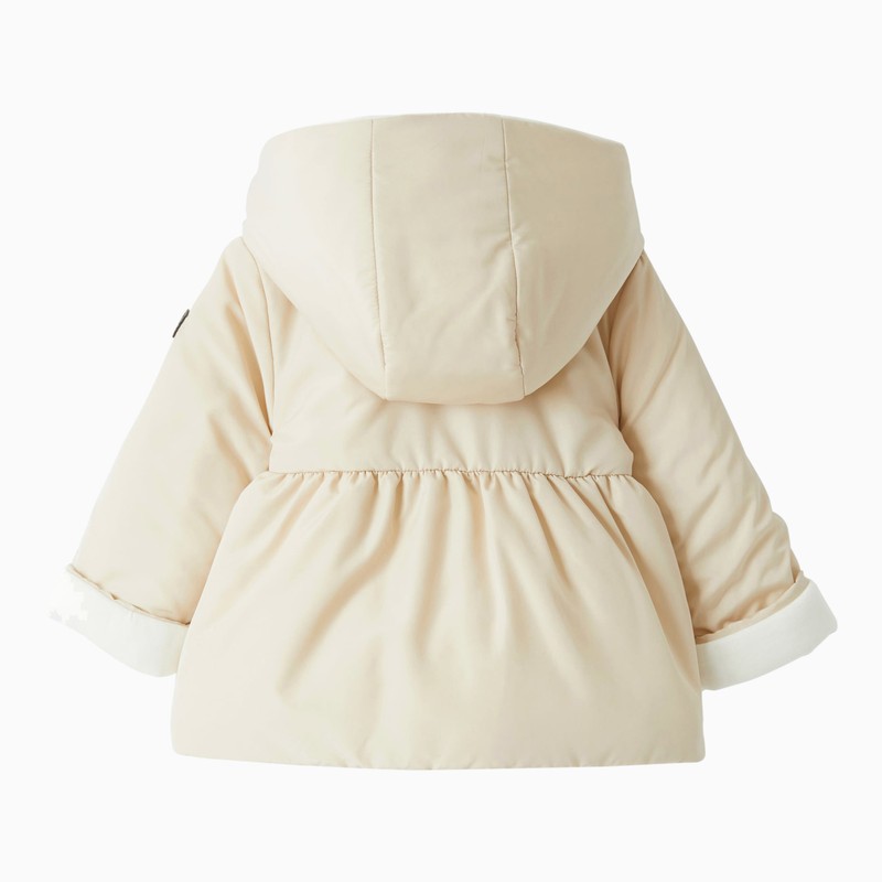 Il Gufo Almond down jacket with hood