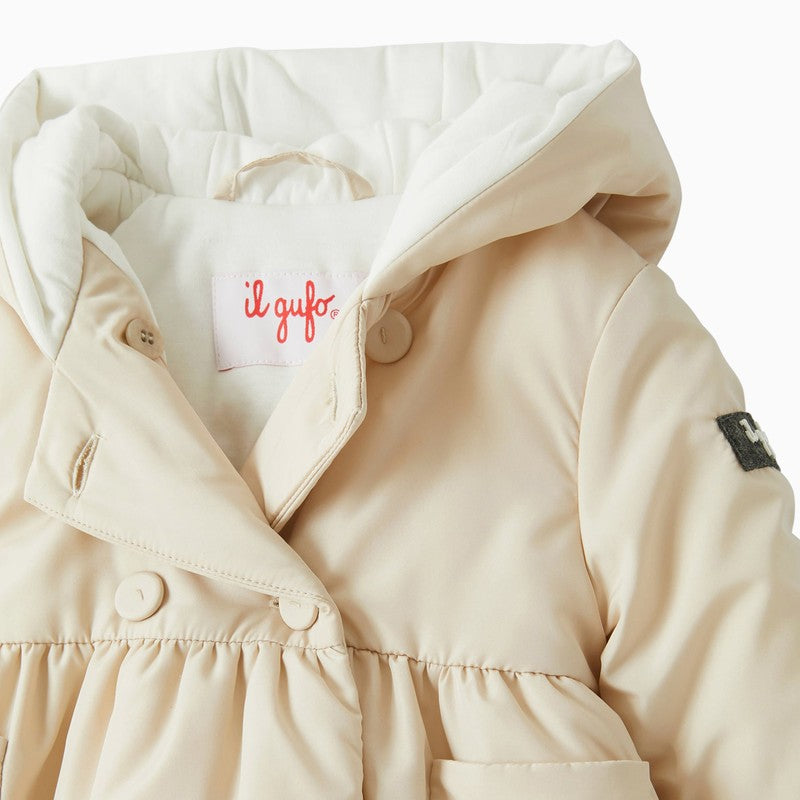 Il Gufo Almond down jacket with hood