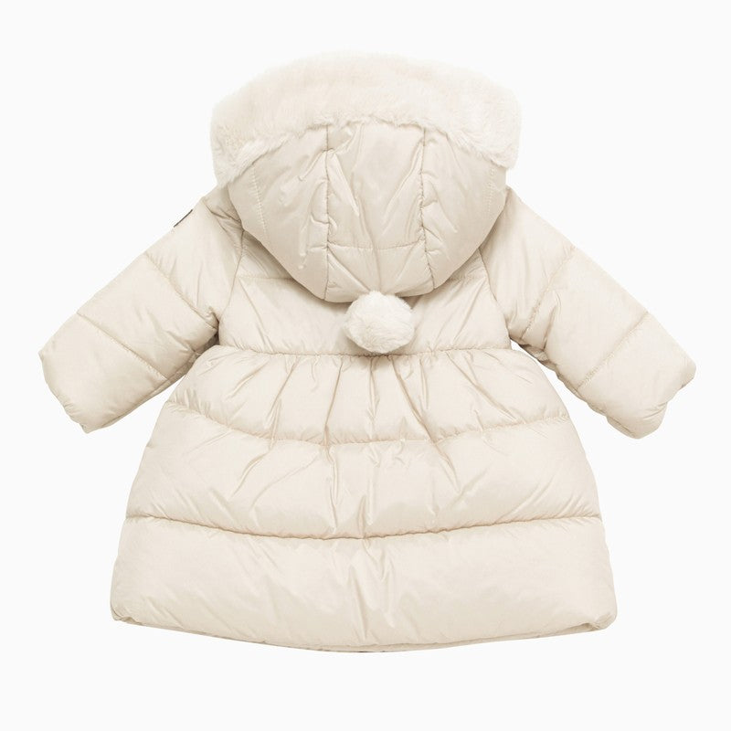 Il Gufo Almond down jacket with faux fur