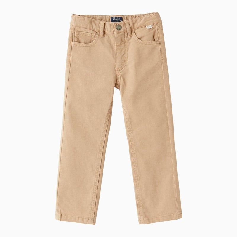 Il Gufo Beige cotton trousers