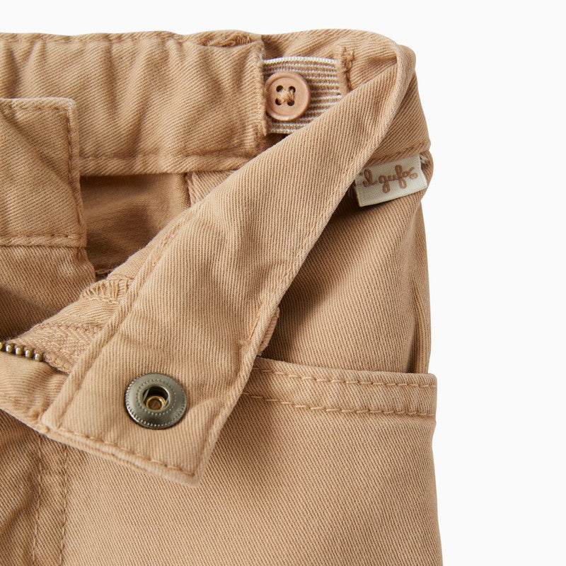 Il Gufo Beige cotton trousers