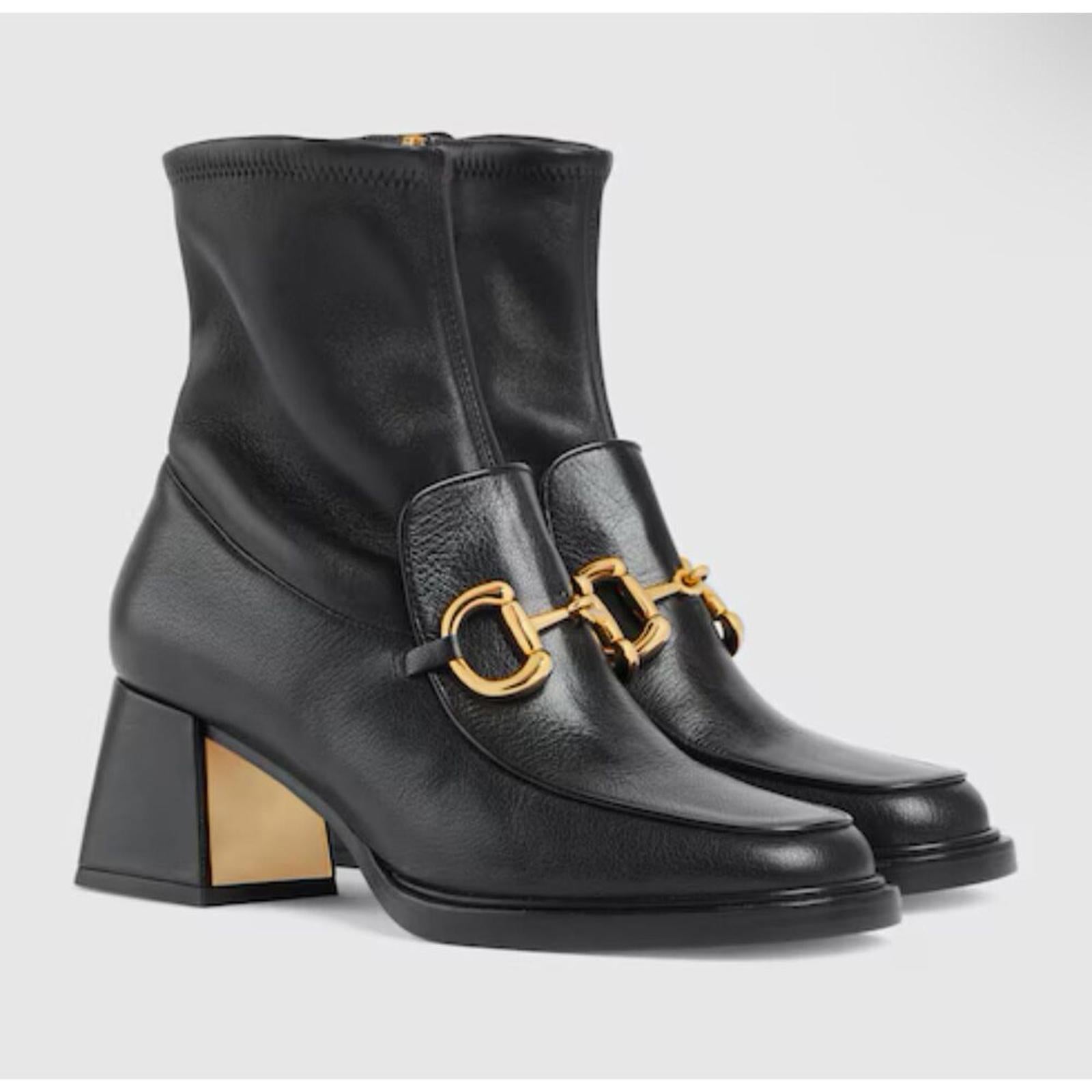 Gucci Horsebit Leather Boots