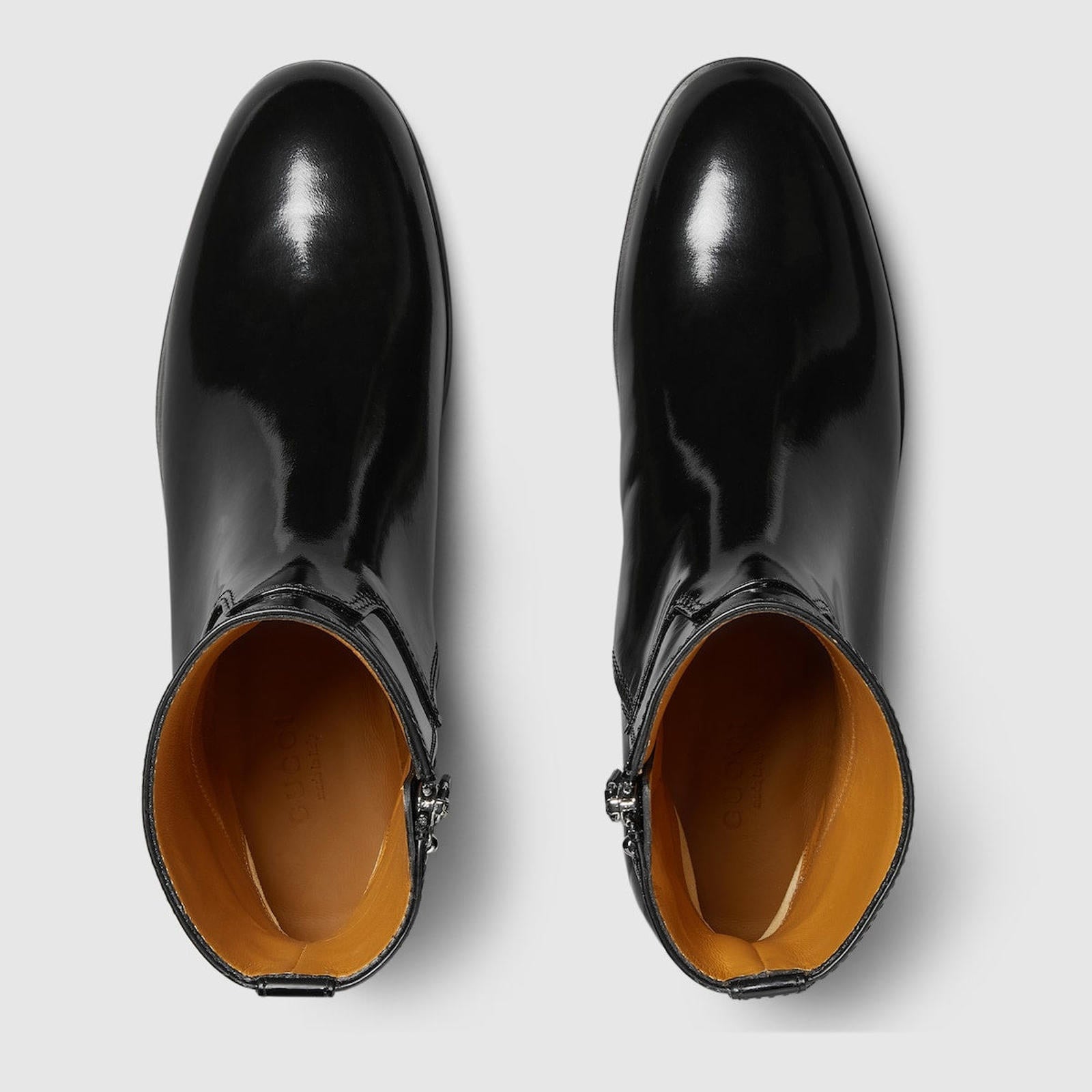 Gucci Slim Horsebit Leather Ankle Boot