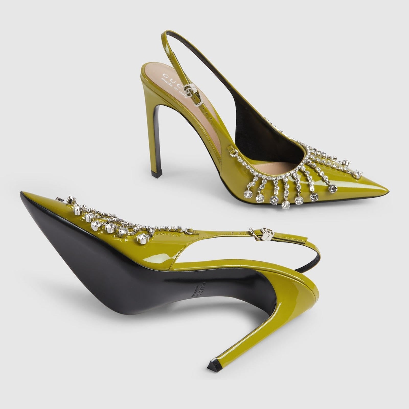 Gucci Crystal Chain Pumps