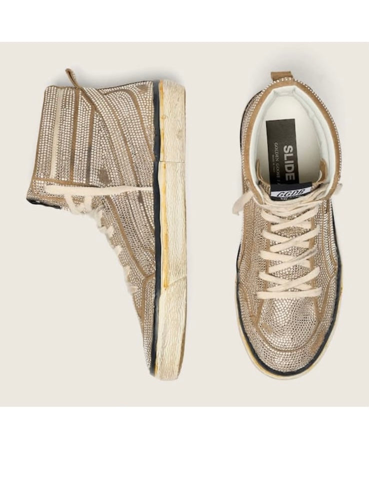 Golden Goose Slide Crystals Sneakers