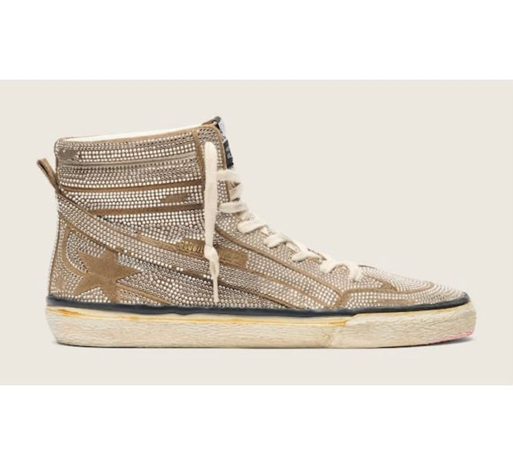Golden Goose Slide Crystals Sneakers