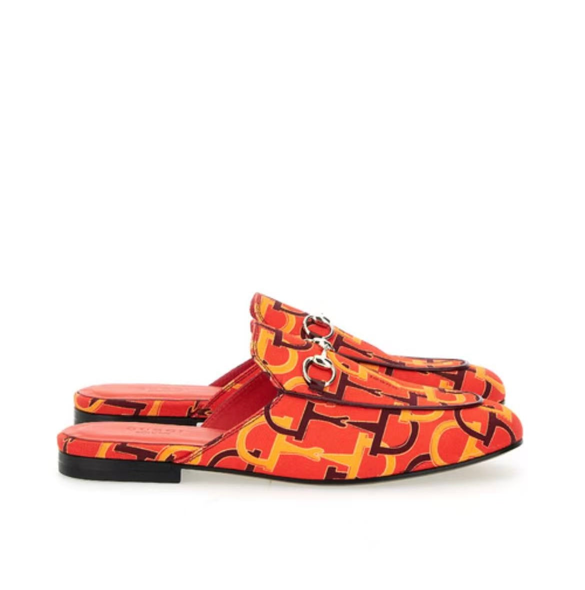 Gucci Princetown Horsebit Print Slippers