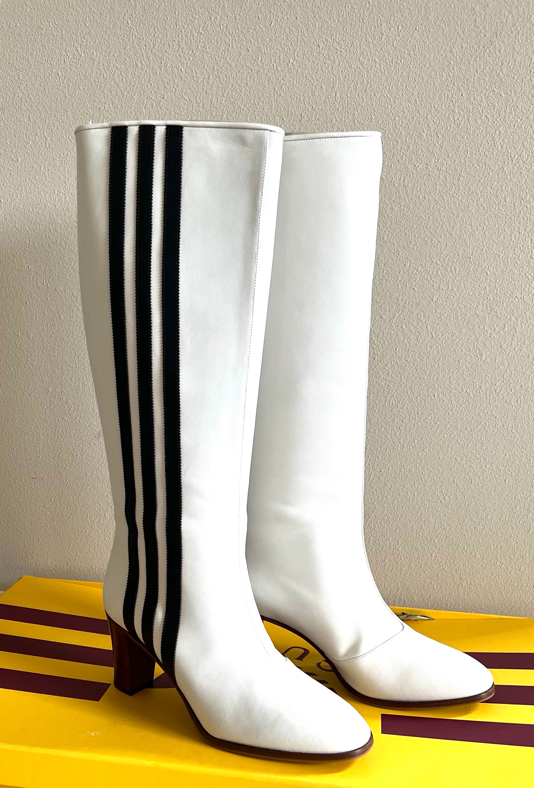 Gucci x Adidas Knee High Boots