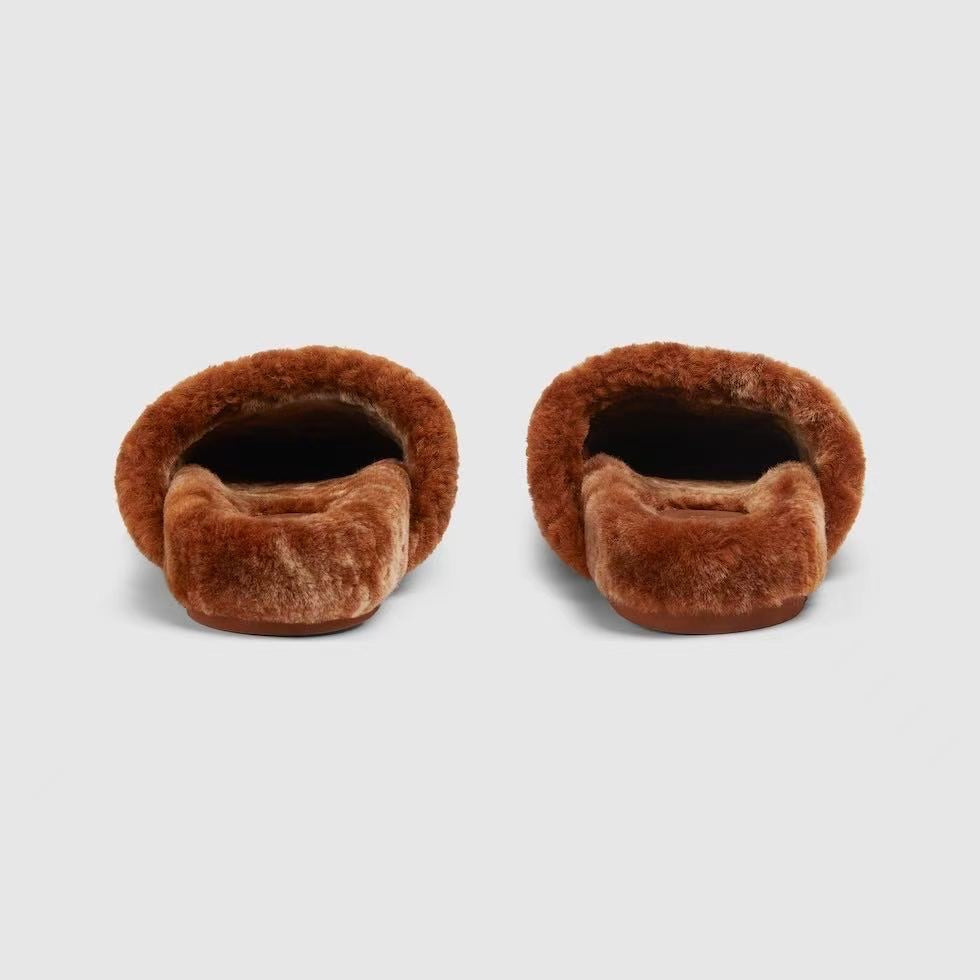 Gucci Horsebit Wool Mules